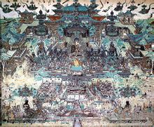 Affreschi di Dunhuang occidentale della Terra Pura